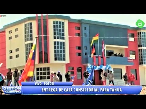 Así Evo Morales Entrega Casa Consistorial para Tahua en Potosí - Bolivia