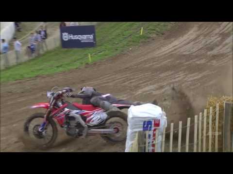 Gautier Paulin Crash Qualifying Race MXGP of France 2016 - Gautier Paulin MXGP 2016