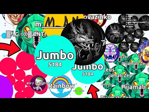 Agar.io - NEVER GIVE UP - Jumbo SOLO REVENGE ON NOOBS IN AGARIO