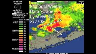 preview picture of video 'Regional Weather Data Scrape 20080807'
