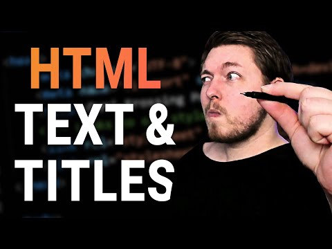 4 | TITLES PARAGRAPHS IN HTML | 2023 | Learn HTML and CSS Full Course for Beginners