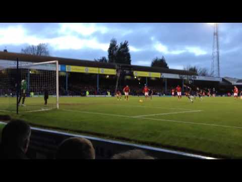 Tyrone Barnett Penalty Goal Southend Vs Coventry 23/1/16