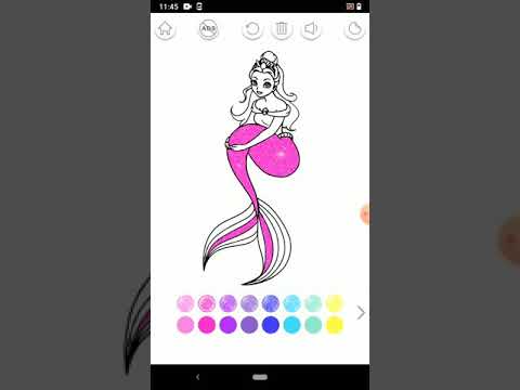 Coloriage princesse Barbie sirène