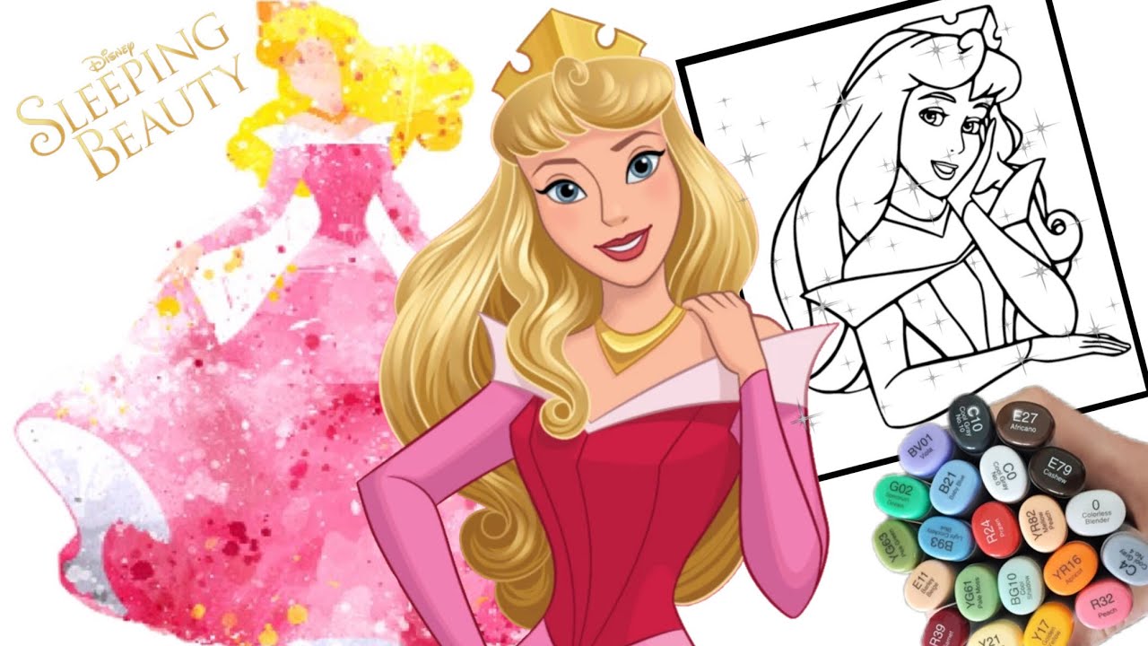 Disney PRINCESS Aurora - sleeping beauty coloring page | ARTS R US