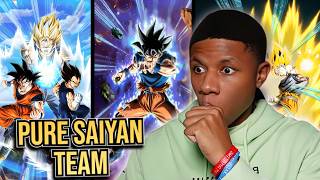 I Built My First Pure Saiyans Team In Dokkan Battle