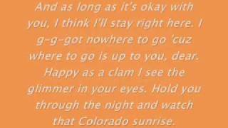 Colorado Sunrise by 3OH!3 *Lyrics*
