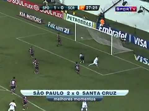 Melhores momentos de São Paulo 2 x 0 Santa Cruz pela Copa do Brasil 2011