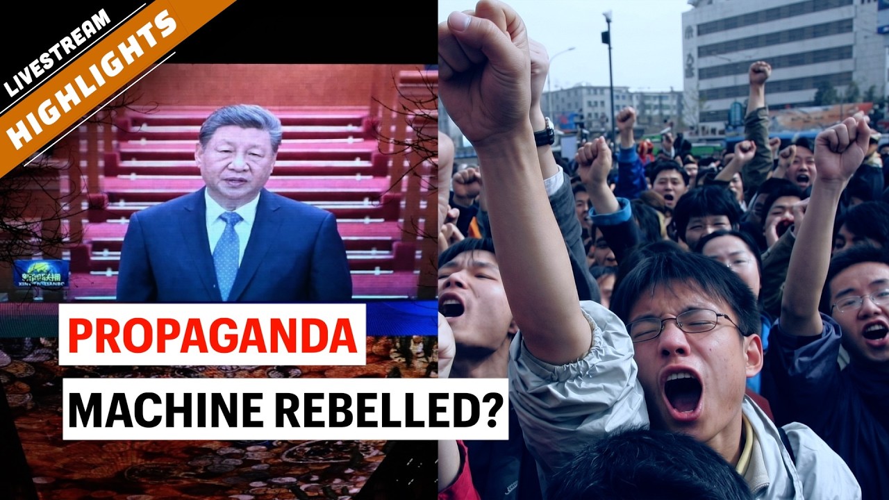 Anti-Xi Posts, Tiananmen Images, and CCTV Upside Down