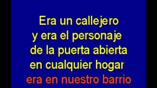 Callejero -   Alberto Cortez -  karaoke   Tony Ginzo