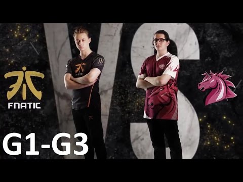 FNC vs UOL Game 1-3 Highlights - 2017 EULCS SPRING SPLIT - WEEK 7 DAY 2