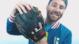 Video thumbnail: Wilson A2K 11.5" SuperSkin Baseball Glove: WBW100059115
