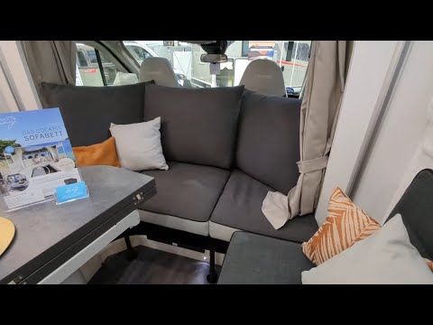 The Happy Lounge. The sofa bed in the camper van. | #cmt23
