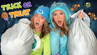 KAYLA &amp; KALLI OFFICIAL HALLOWEEN TRICK-OR-TREAT + HAUNTED HOUSE VLOG 2025 👻🎃 #trend #trickortreat