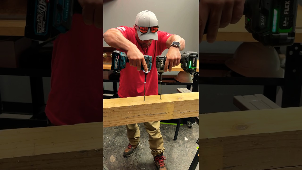 MOST POWERFUL Impact Driving LAG Screws!