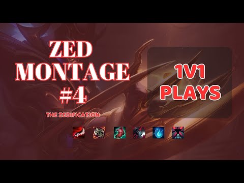 Zed Montage #4 - Deadly 1v1 Plays in League of Legends