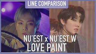 NU'EST x NU'EST W - Every Afternoon (Love Paint) (Line Comparison)