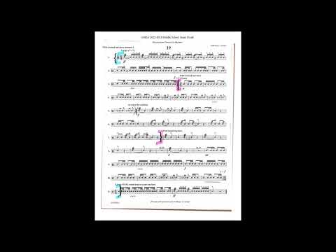 GMEA 2023 MS Snare (124 bpm) Round 1
