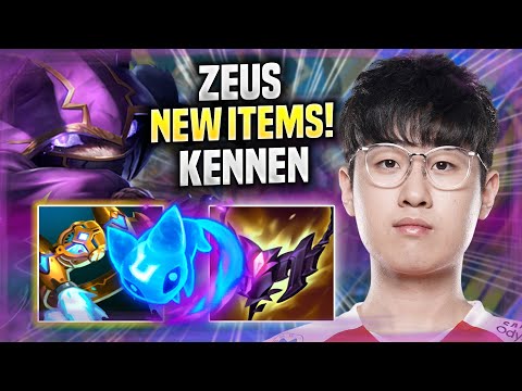 ZEUS IS READY FOR KENNEN WITH NEW ITEMS! - T1 Zeus Plays Kennen TOP vs Jayce!