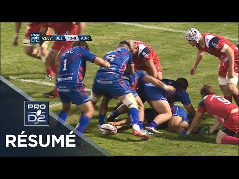 PRO D2 - Résumé Béziers-Aurillac: 34-7 - J9 - Saison 2018/2019