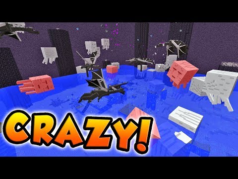 BATTLING EVERY MINECRAFT MOB AT THE SAME TIME!