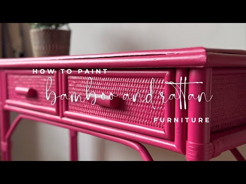 Come dipingere mobili in bambù e rattan: un restyling vivace con Chalk Mineral Paint
