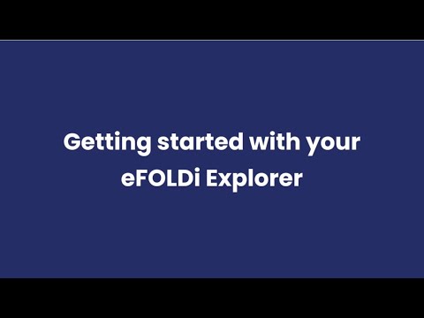 eFOLDi Explorer Quick Start Video