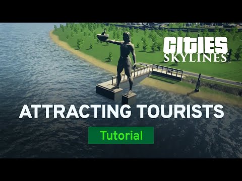 Attracting Tourists with Move the Mouse |  Parklife Tutorial Part 4 | Cities: Skylines