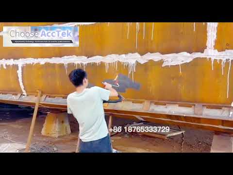 rust removal on boat shipyard  fiber laser cleaning machine CW 1000W 1500W 2000W--Acctek Deedy
