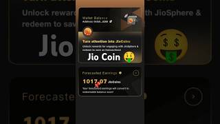 Jio coin earn #jiocoin #shorts #reliance #youtubeshorts