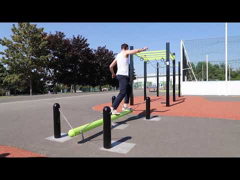 Poutre mouvante - parcours sportif - Gamme Ninja_3
