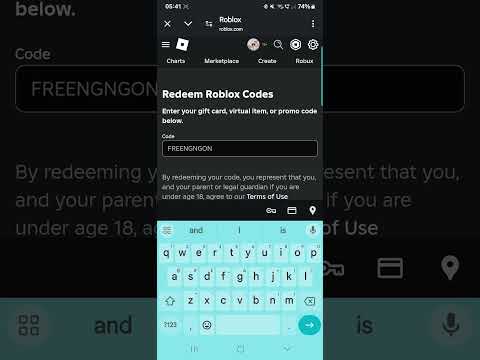 Free code to redeem in Roblox. Just go to Roblox.com/redeem #roblox #free #redeem #code #redeemcode