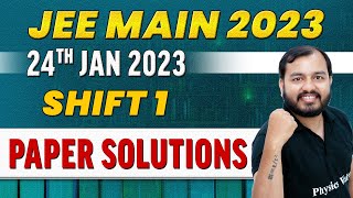 JEE MAIN 2023 Paper Discussion, Attempt 1🔥 || 24th Jan - Shift 1