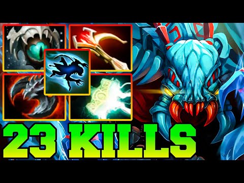 Weaver Dota 2 Carry Safelane With 23 Kills Pro Gameplay Guide Build 7.34
