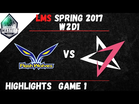 FW vs JT Highlights Game 1 LMS Spring W2D1 2017 Flash Wolves vs J Team