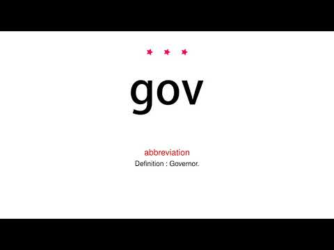 How to pronounce gov - Vocab Today