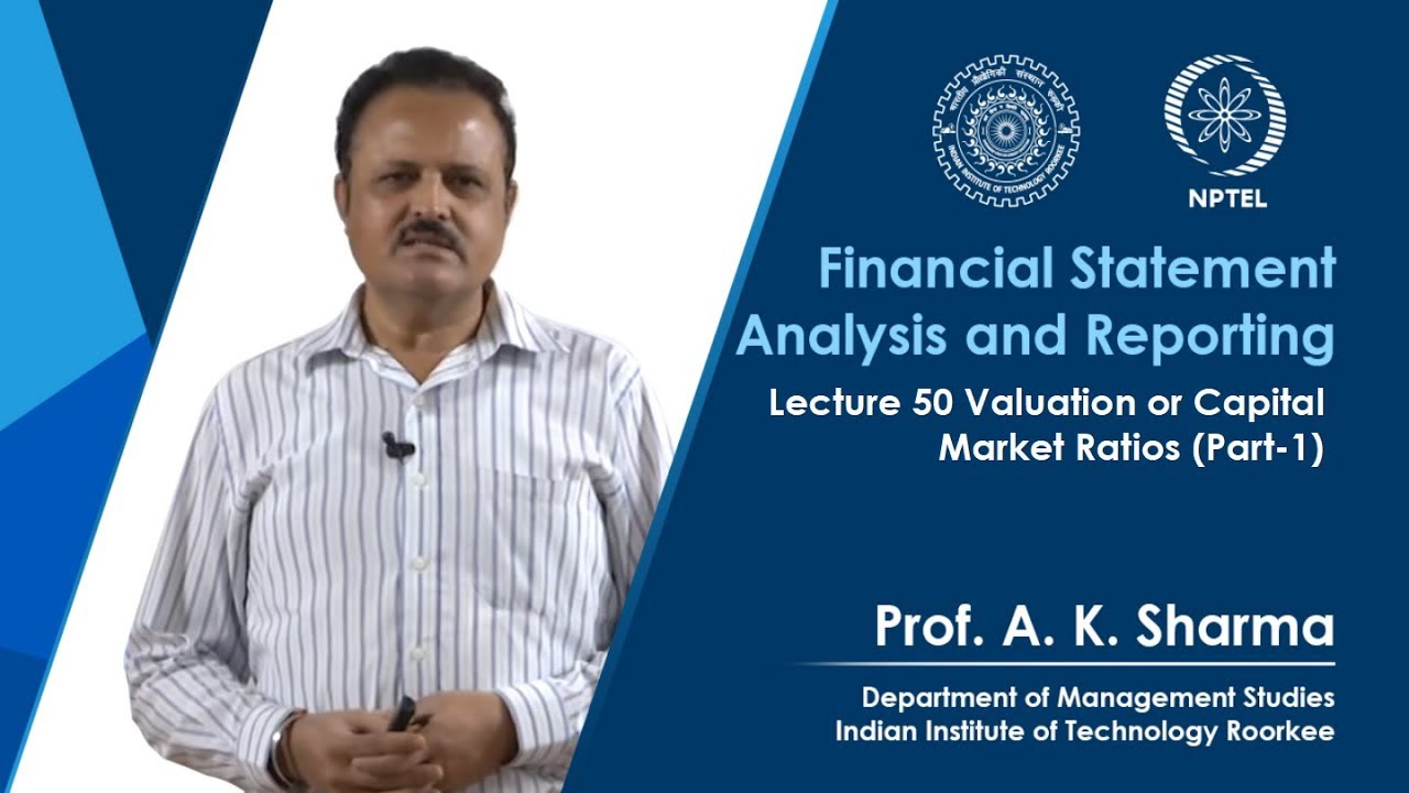 Lecture-50- Valuation or Capital Market Ratios (Part-1)