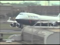 Heathrow Airport Aircraft Landing 1990s Aircraft Stock Footage TN 92 064 016