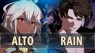 GBVS: Alto (Zooey) Vs RAIN (Belial) | High Level Gameplay.
