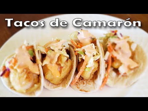 Receta de Como Hacer Tacos de Camarón | Tacos de Camarones Empanizados Estilo Ensenada