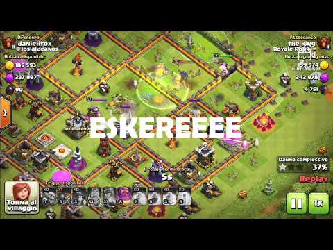 GOBLIN MAX VS TH11 ; clash of clans ITA