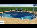 Inground Pool and outdoor living space design by Pat Doyle / Doyle Pools