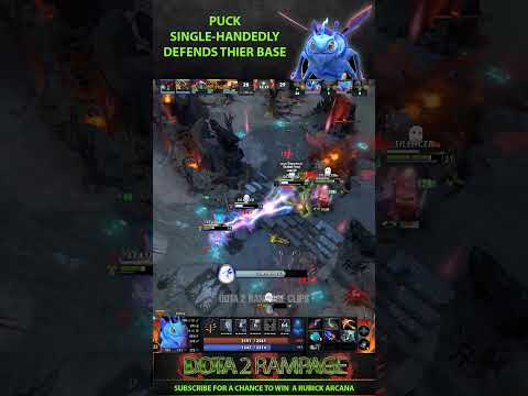 Puck Single-Handedly defends their base | Dota 2 Rampage