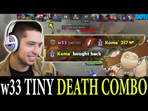w33 DEATH COMBO WITH TINY | Dota 2 Pro Players Clips