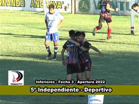 Fútbol Infantil: Independiente vs Deportivo / Fecha 3 (Apertura) / Liga Interprovincial - 26/03/22