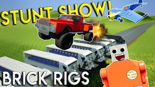 LEGO STUNT SHOW GONE WRONG! - Brick Rigs Gameplay Challenge & Creations