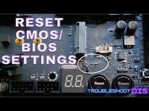 Reset your BIOS settings / Clear CMOS