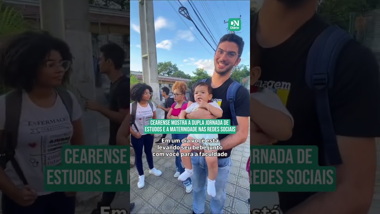 Imagem da notícia Cearense viraliza ao mostrar dupla jornada entre estudos e maternidade
