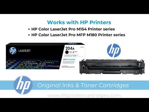 HP 204A Black Original LaserJet Toner Cartridge CF510A
