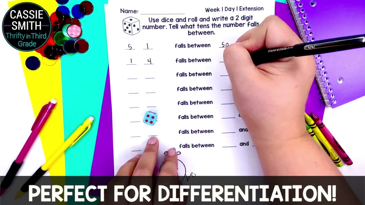 3rd Grade Guided Math Year Long Math Curriculum Math Centers Games Worksheets Assessments