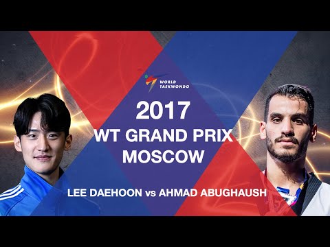 2017 Moscow WT GP M 68kg Semi final   Dae Hoon LEE KOR VS A ABUGHAUSH JOR